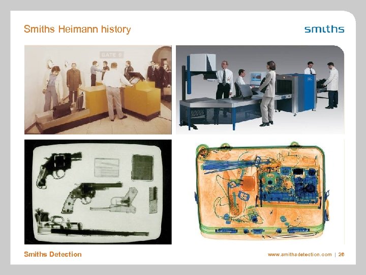 Smiths Heimann history Smiths Detection www. smithsdetection. com | 26 