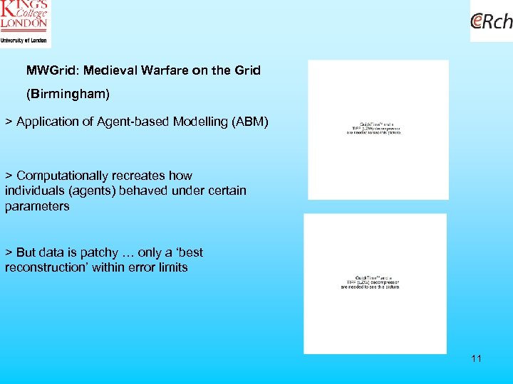 MWGrid: Medieval Warfare on the Grid (Birmingham) > Application of Agent-based Modelling (ABM) >