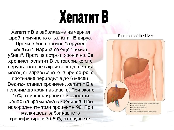 Хепатит B е заболяване на черния дроб, причинено от хепатит B вирус. Преди е