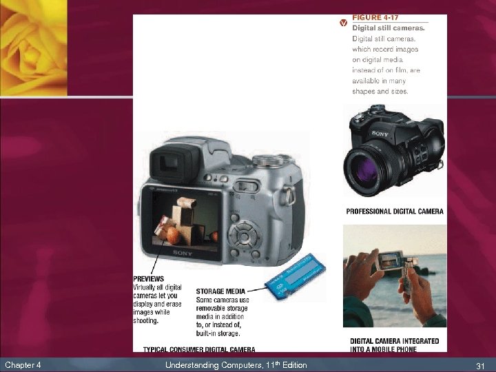 Chapter 4 Understanding Computers, 11 th Edition 31 