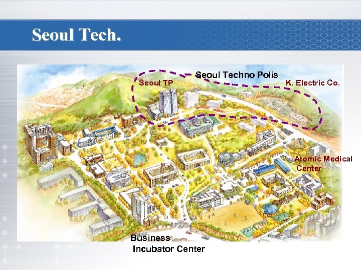 Seoul Tech. Seoul TP Seoul Techno Polis K. Electric Co. Atomic Medical Center Business