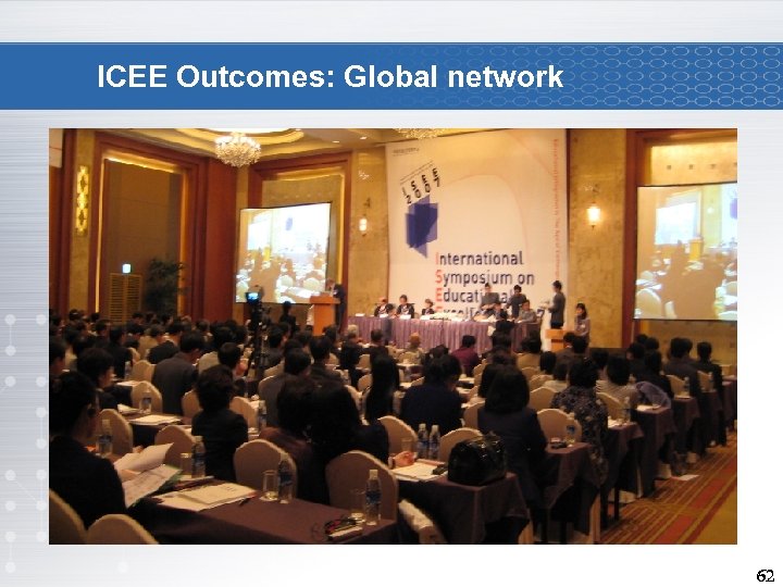 ICEE Outcomes: Global network 62 