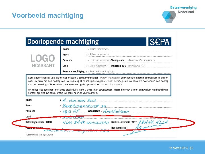 Voorbeeld machtiging 16 March 2018 12 | 