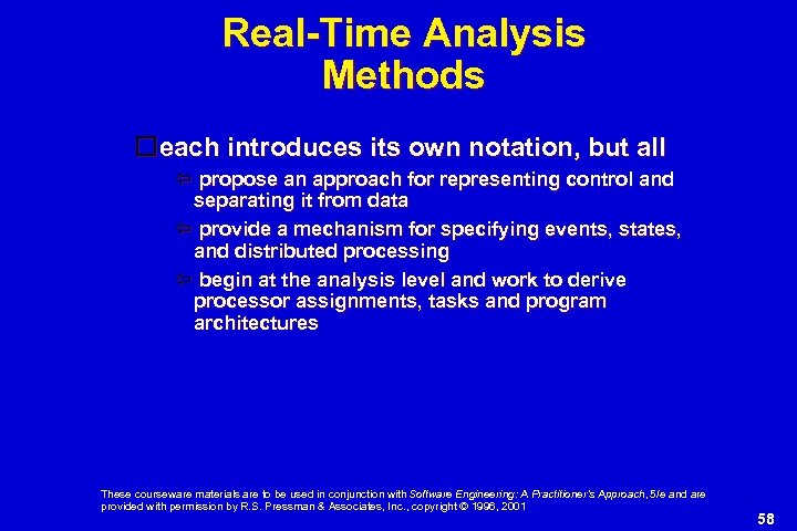Real-Time Analysis Methods each introduces its own notation, but all propose an approach for