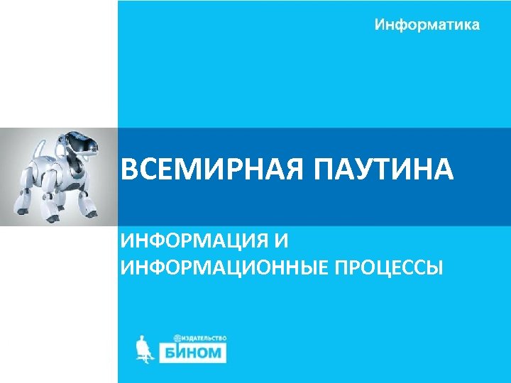 ВСЕМИРНАЯ ПАУТИНА ИНФОРМАЦИЯ И ИНФОРМАЦИОННЫЕ ПРОЦЕССЫ 