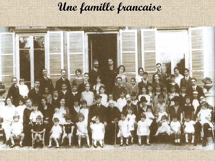 Une famille francaise 