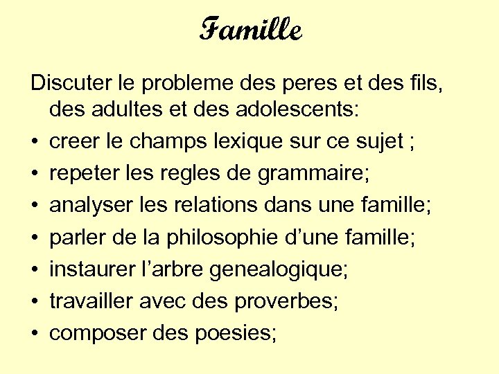 Famille Discuter le probleme des peres et des fils, des adultes et des adolescents: