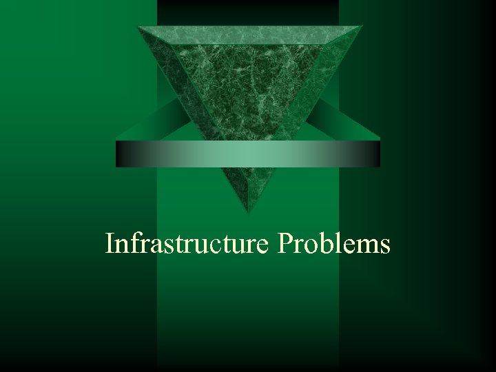 Infrastructure Problems 