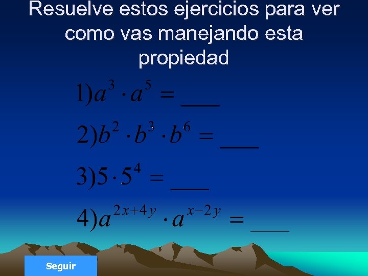 Resuelve estos ejercicios para ver como vas manejando esta propiedad Seguir 