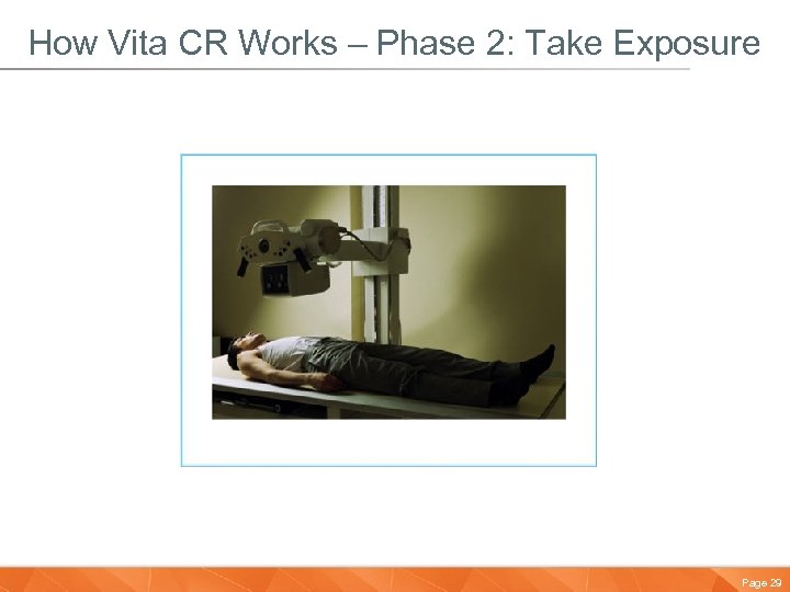 How Vita CR Works – Phase 2: Take Exposure Page 29 