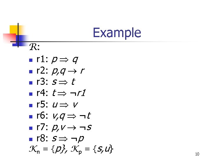 Example R: n r 1: n r 2: n r 3: n r 4: