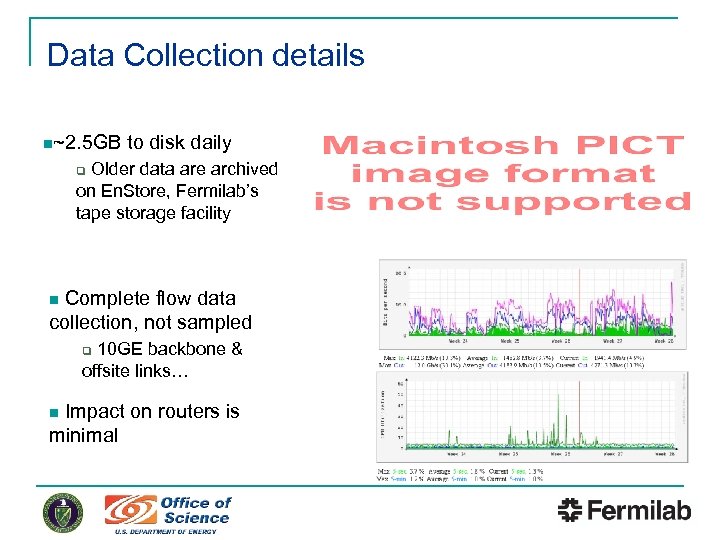 Data Collection details n~2. 5 GB to disk daily Older data are archived on