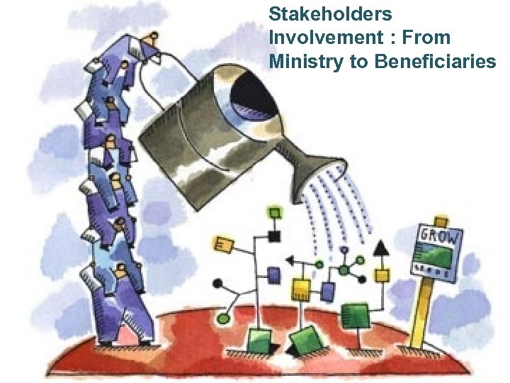 Stakeholders Involvement : From Ministry to Beneficiaries 