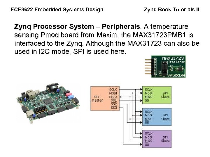 ECE 3622 Embedded Systems Design Zynq Book Tutorials II Zynq Processor System – Peripherals.