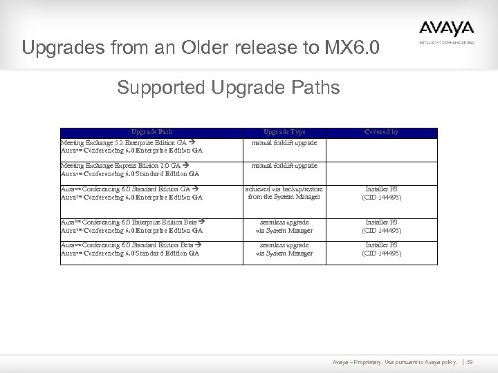 Upgrades from an Older release to MX 6. 0 Supported Upgrade Paths Upgrade Path