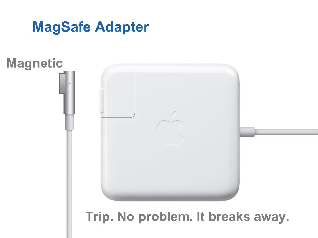 Mag. Safe Adapter Magnetic Trip. No problem. It breaks away. 