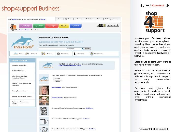 shop 4 support Business Be @ shop 4 support Business allows providers and product