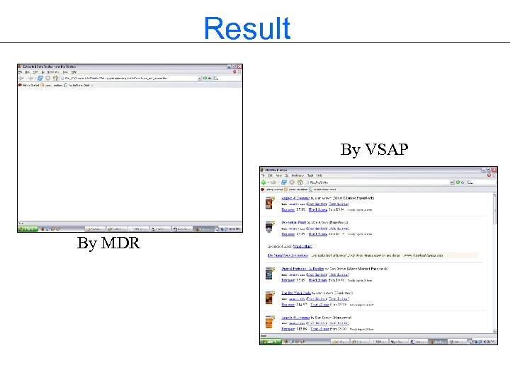 Result By VSAP By MDR 