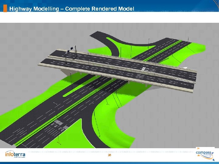 Highway Modelling – Complete Rendered Model 26 