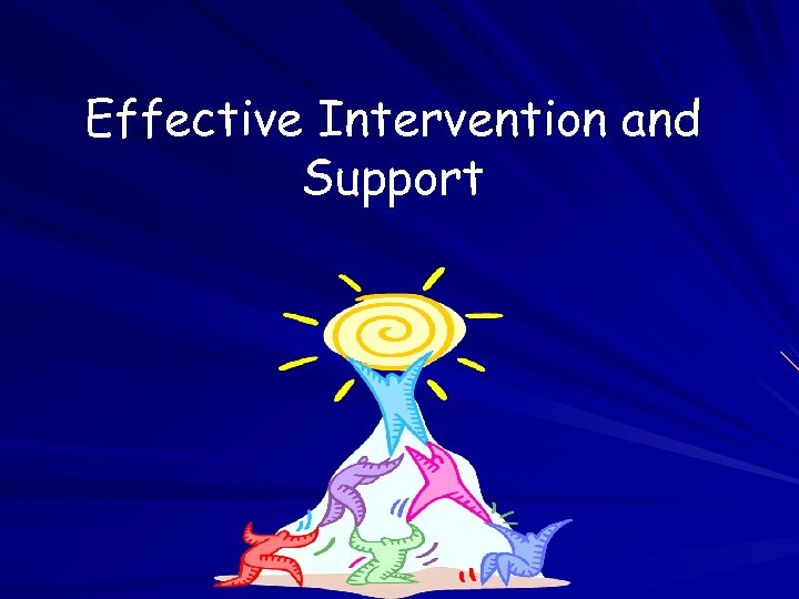 Effective Intervention and Support 