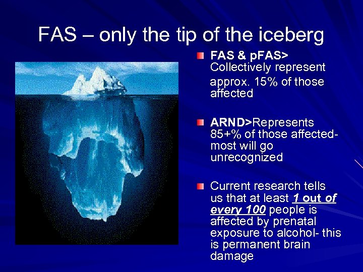 FAS – only the tip of the iceberg FAS & p. FAS> Collectively represent