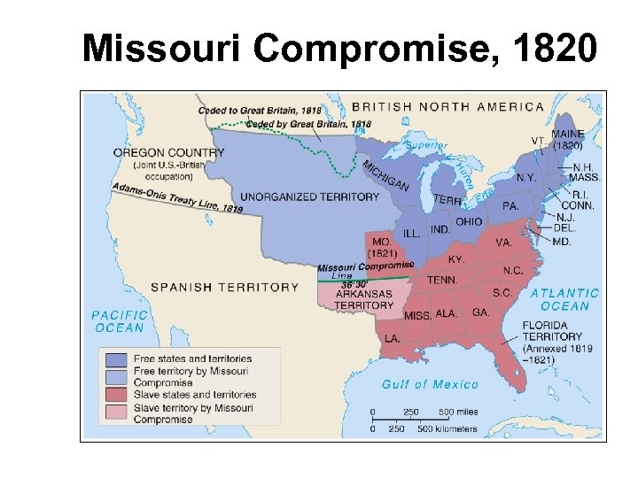 Missouri Compromise, 1820 
