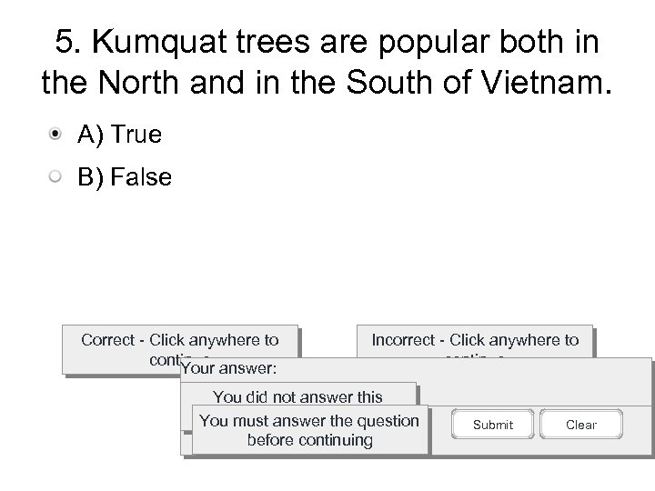 5. Kumquat trees are popular both in the North and in the South of