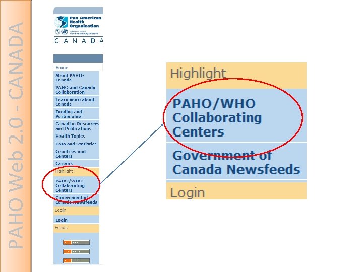 PAHO Web 2. 0 - CANADA 