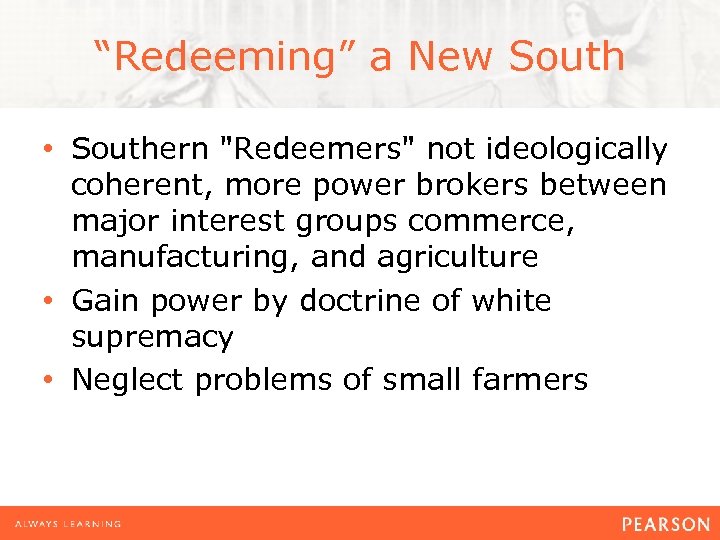 “Redeeming” a New South • Southern 