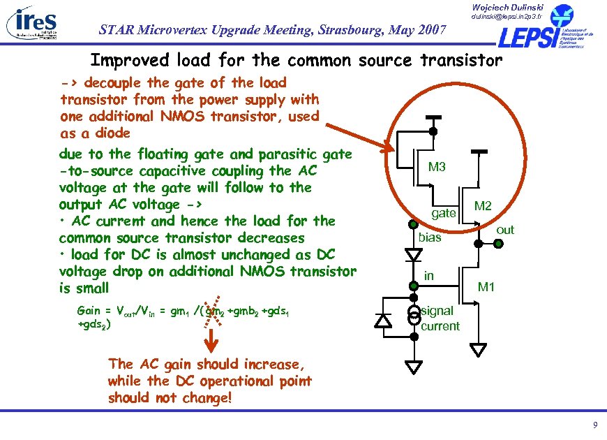 Wojciech Dulinski dulinski@lepsi. in 2 p 3. fr STAR Microvertex Upgrade Meeting, Strasbourg, May