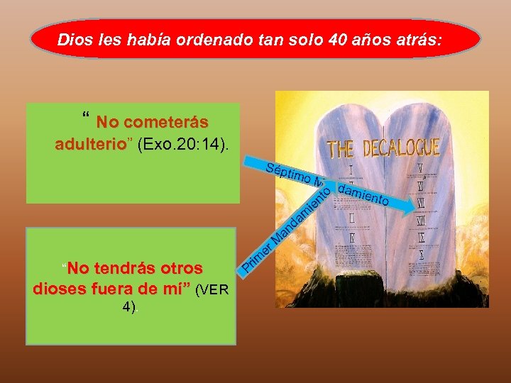 Dios les había ordenado tan solo 40 años atrás: “ No cometerás adulterio” (Exo.