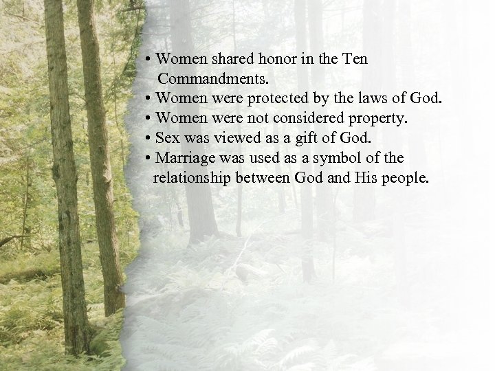 I. • A Virtuous Woman Is Women shared honor in the Ten Commandments. Priceless