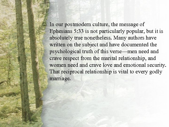 II. A Virtuous Woman Is In our postmodern culture, the message of Resourceful (A-D)