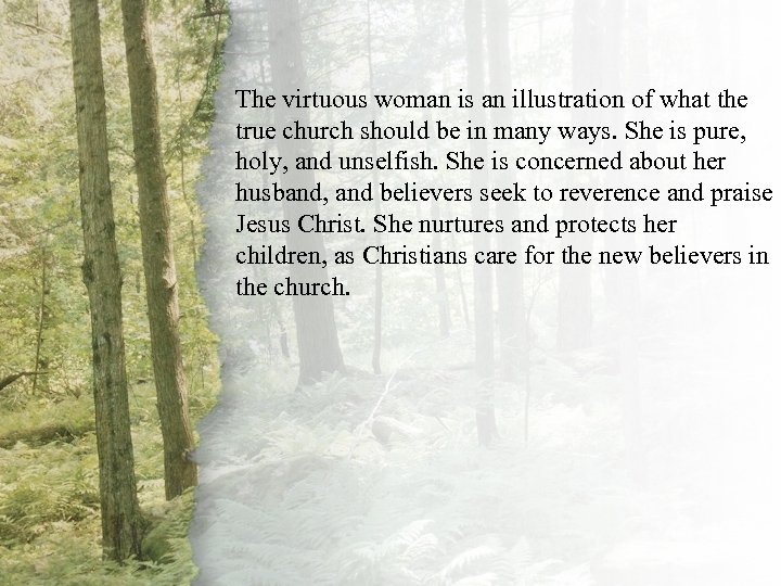 IV. The virtuous woman is Womanof what the A Virtuous an illustration Is true