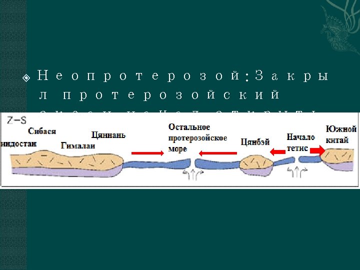  Неопротерозой: Закры л протерозойский океан, начал открыть палоететис 