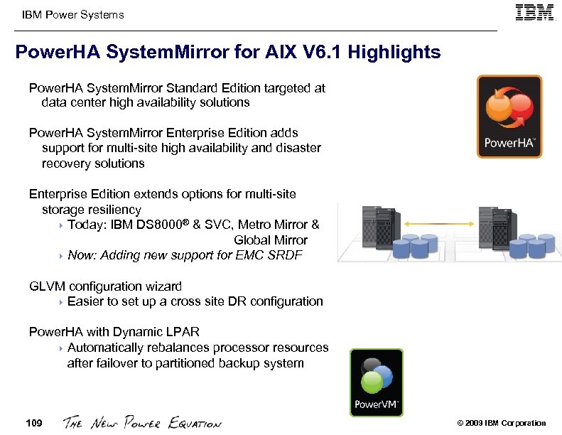 IBM Power Systems Power. HA System. Mirror for AIX V 6. 1 Highlights Power.