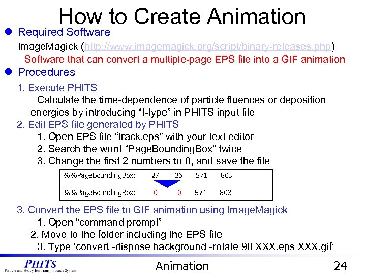How to Create Animation l Required Software Image. Magick (http: //www. imagemagick. org/script/binary-releases. php)