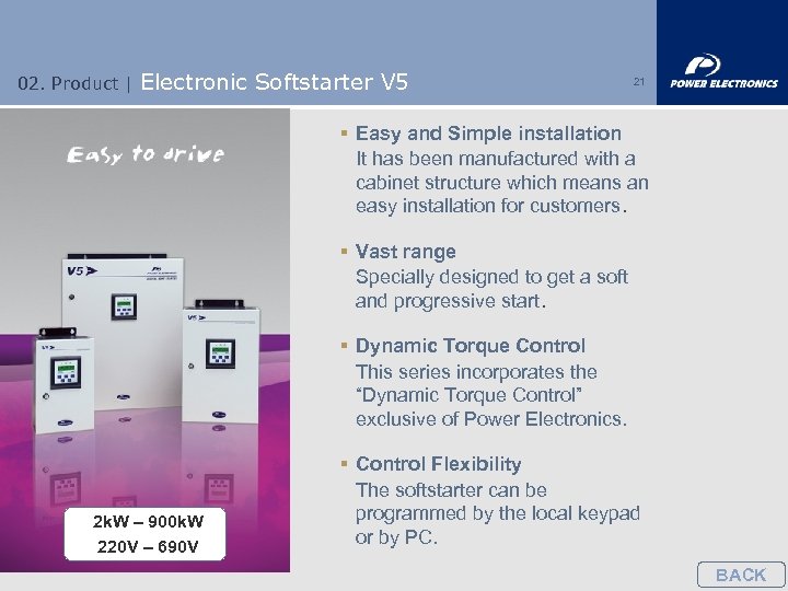 02. Product | Electronic Softstarter V 5 21 § Easy and Simple installation It