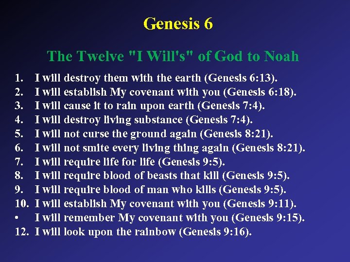 Genesis 6 The Twelve 