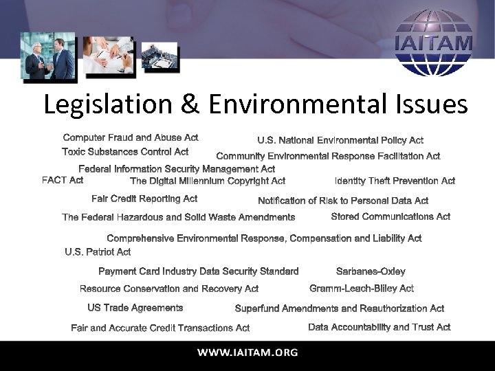 Legislation & Environmental Issues 