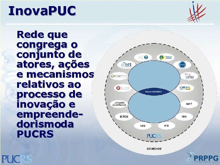 Inova. PUC Rede que congrega o conjunto de atores, ações e mecanismos relativos ao