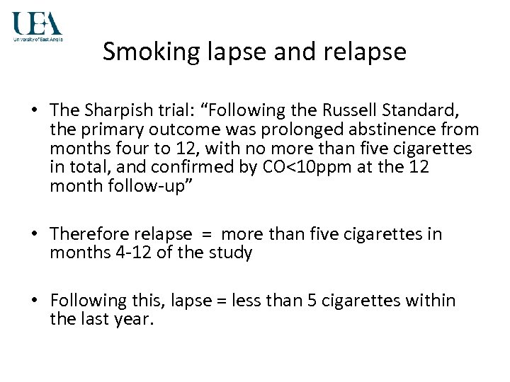 research on smoking relapse
