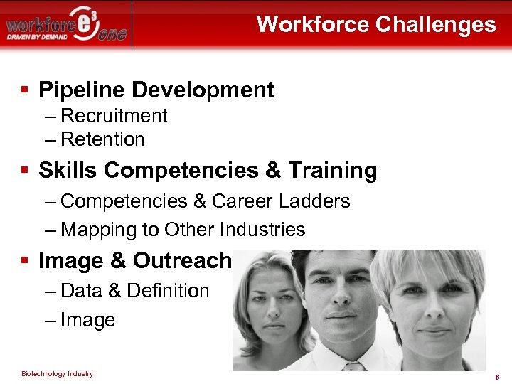 Workforce Challenges § Pipeline Development – Recruitment – Retention § Skills Competencies & Training