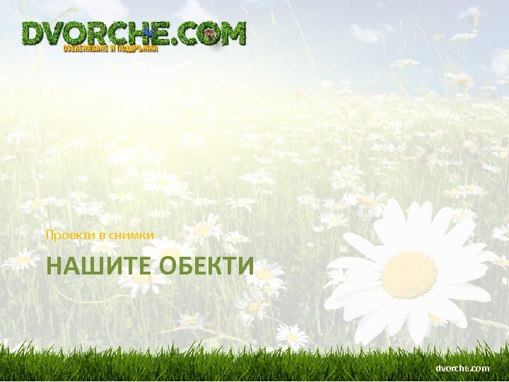 Проекти в снимки НАШИТЕ ОБЕКТИ dvorche. com 