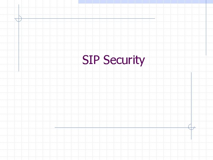 SIP Security 