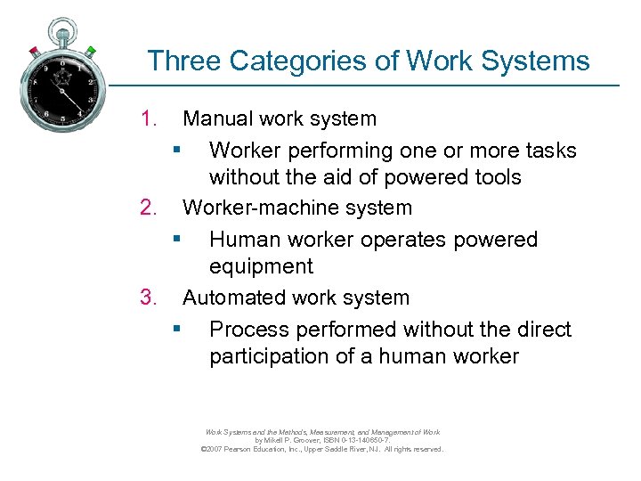 Work Systems And How They Work Part I