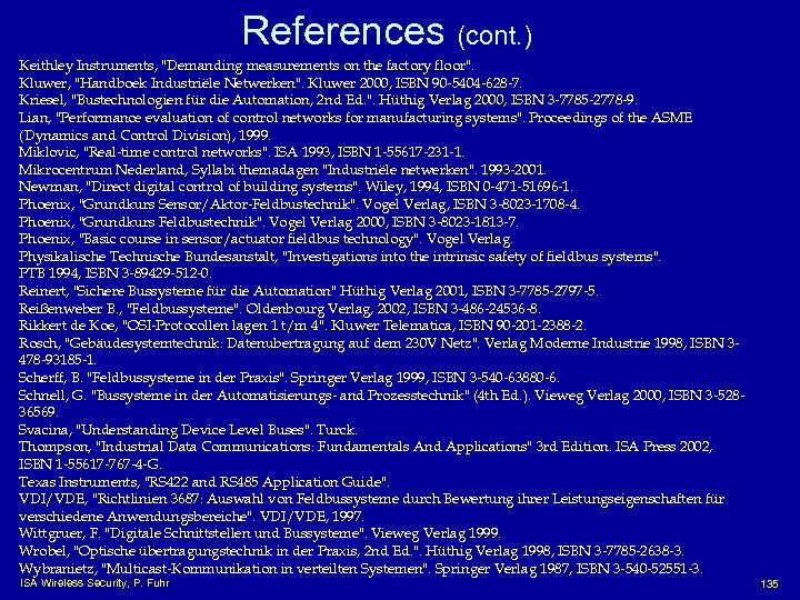 References (cont. ) Keithley Instruments, 