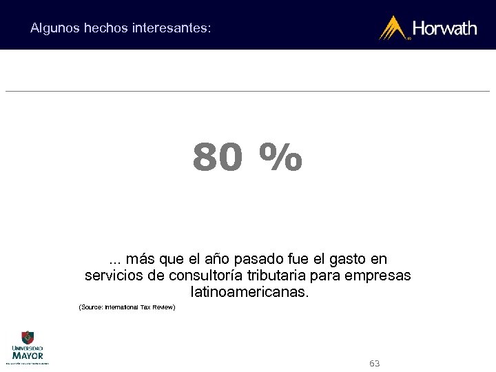 Algunos hechos interesantes: 80 % … más que el año pasado fue el gasto