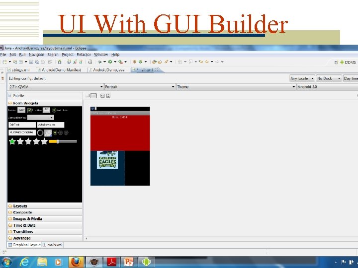 UI With GUI Builder 