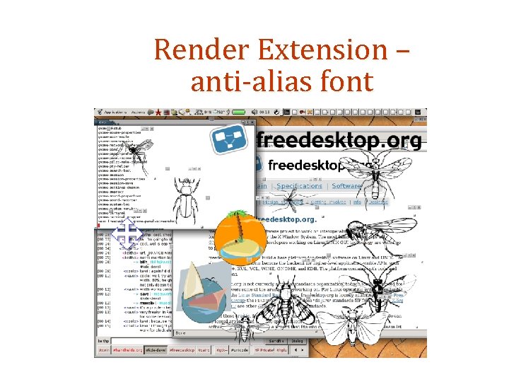 Render Extension – anti-alias font 